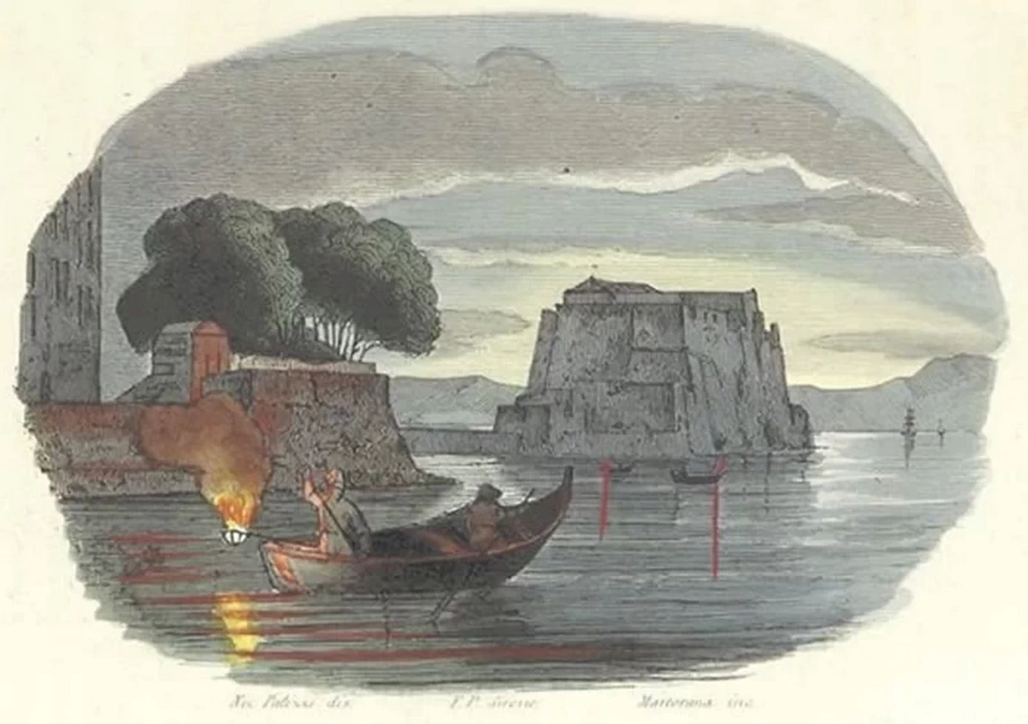 La pesca di sera, Napoli 1853
